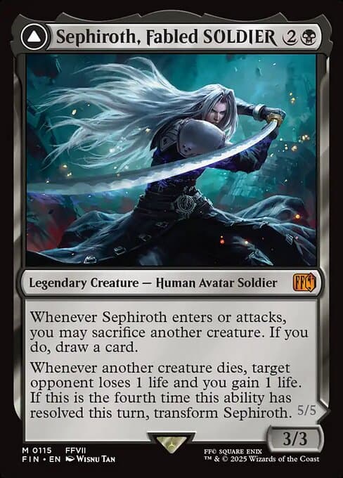 Sephiroth, Fabled SOLDIER // Sephiroth, One-Winged Angel